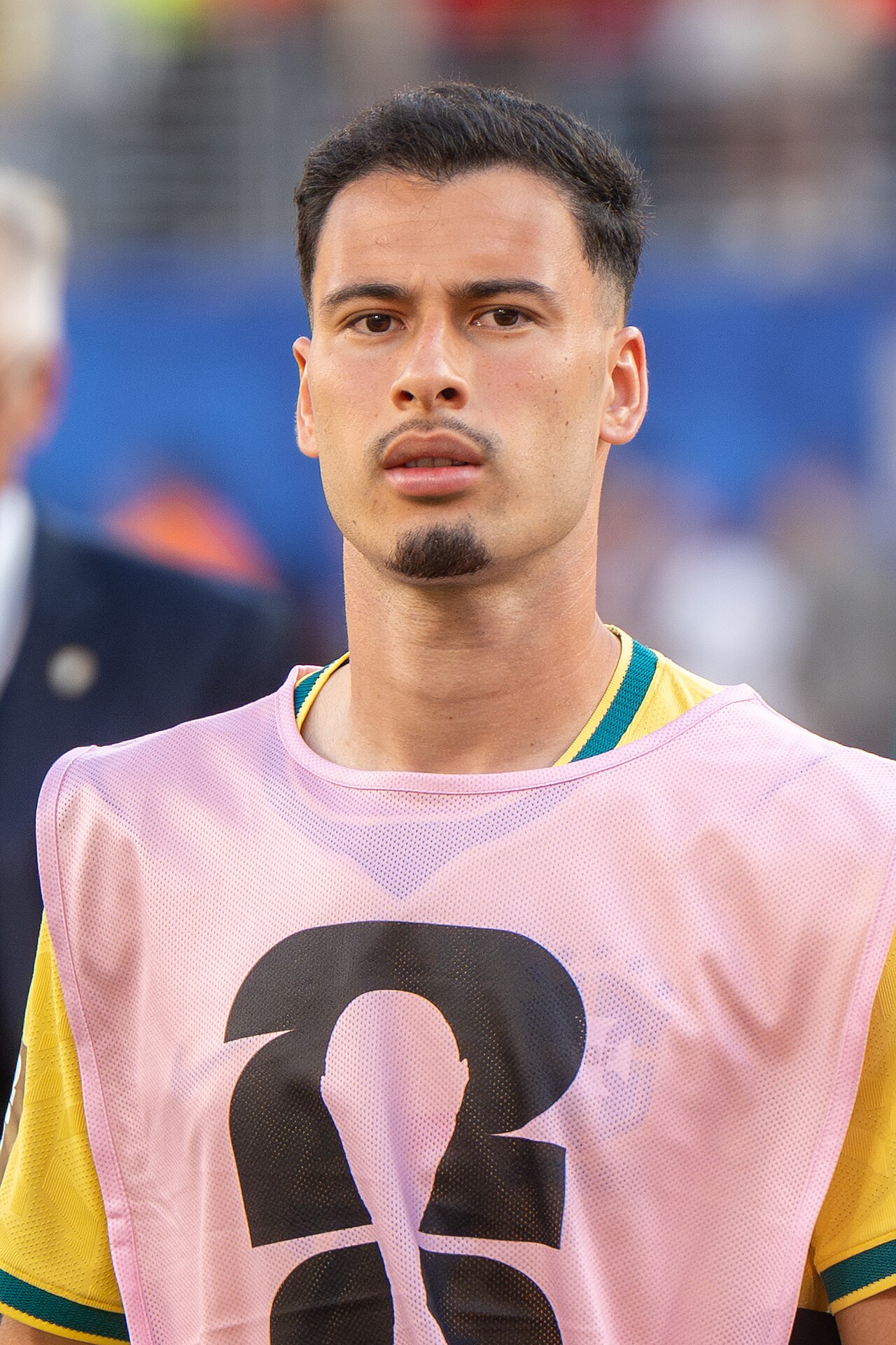 Brasiliens Stürmer Gabriel Martinelli im Nationaltrikot der Seleção, aufgenommen beim WM-Spiel gegen Marokko im Juni 2026.