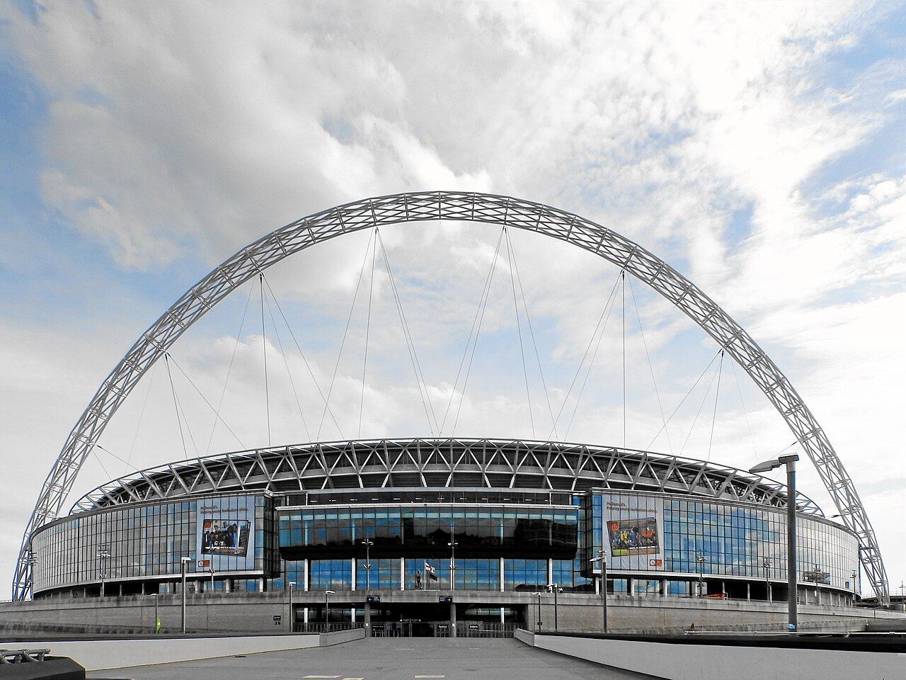 Das Wembley-Stadion in London, Austragungsort des Finales der EM 2028.
