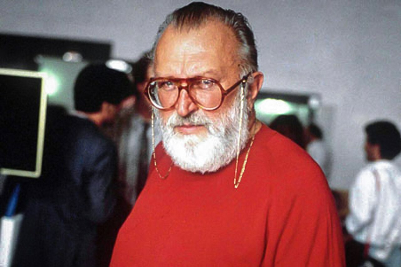 Porträt des italienischen Regisseurs Sergio Leone