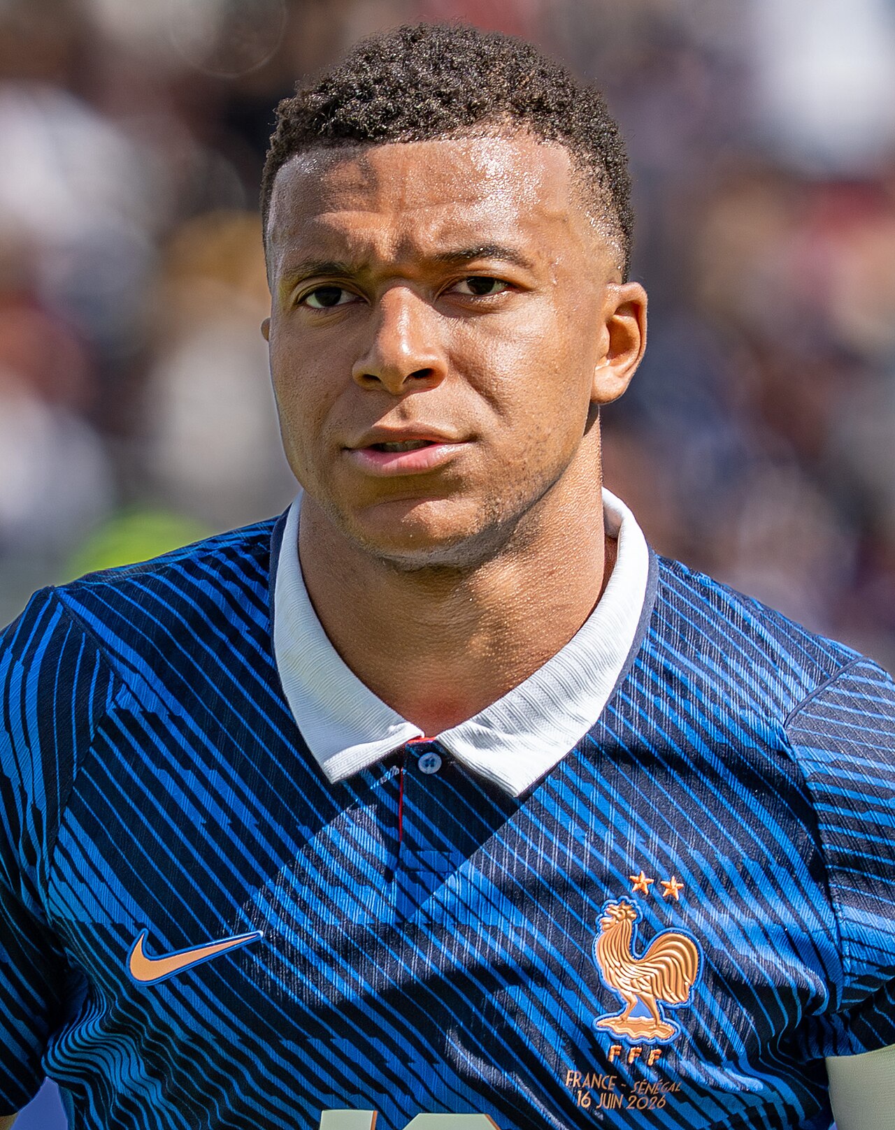 Kylian Mbappé im französischen Trikot beim WM-Gruppenspiel gegen Senegal am 16. Juni 2026 im MetLife Stadium