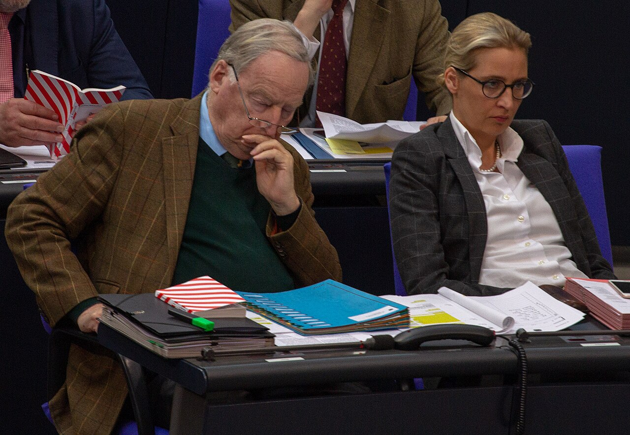 AfD-Bundestagsfraktion während einer Plenarsitzung im Bundestag