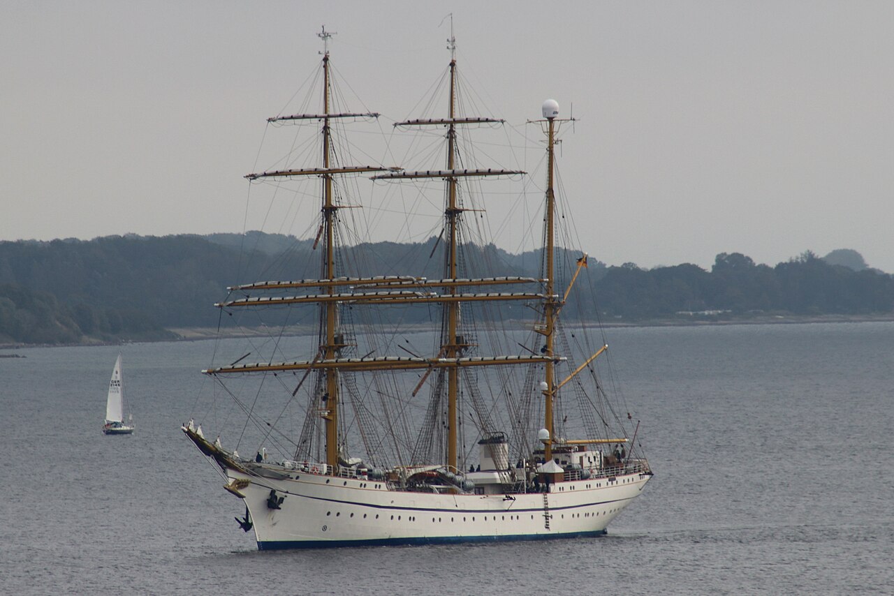 Das Segelschulschiff Gorch Fock der Deutschen Marine.
