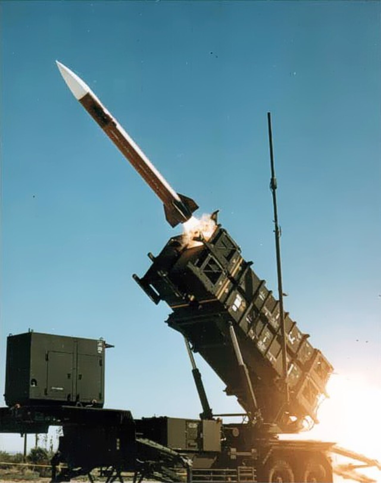 Start einer MIM-104-Patriot-Flugabwehrrakete