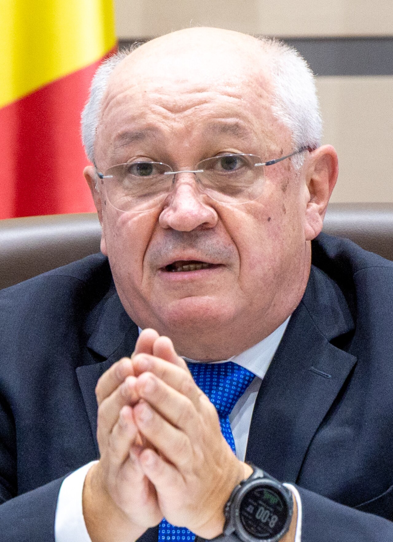 Alexandru Munteanu bei einem Termin im moldauischen Parlament, Oktober 2025