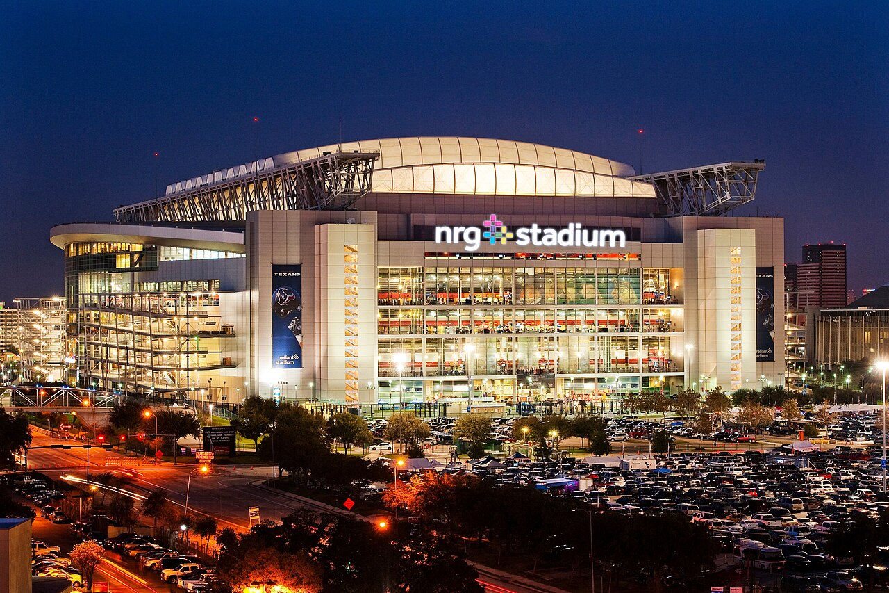 Das NRG Stadium in Houston, Schauplatz von Niederlande gegen Schweden.