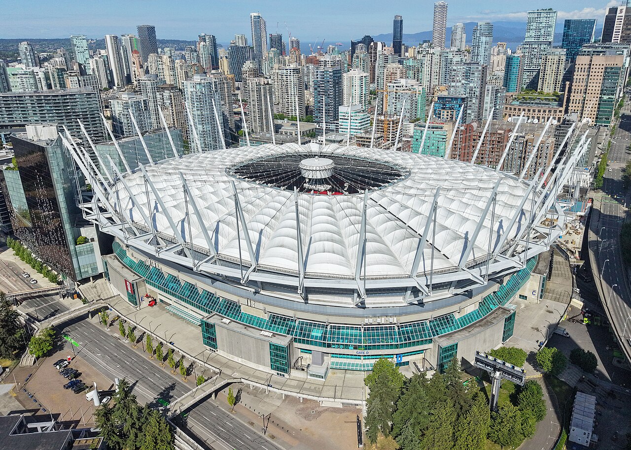 Das BC Place Stadium in Vancouver, Austragungsort des WM-Sechzehntelfinales zwischen der Schweiz und Algerien.