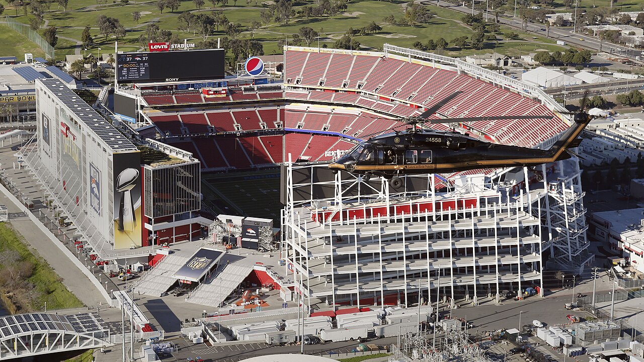 Außenansicht des Levi's Stadium in Santa Clara, Spielort des Schweizer WM-Auftakts gegen Katar.