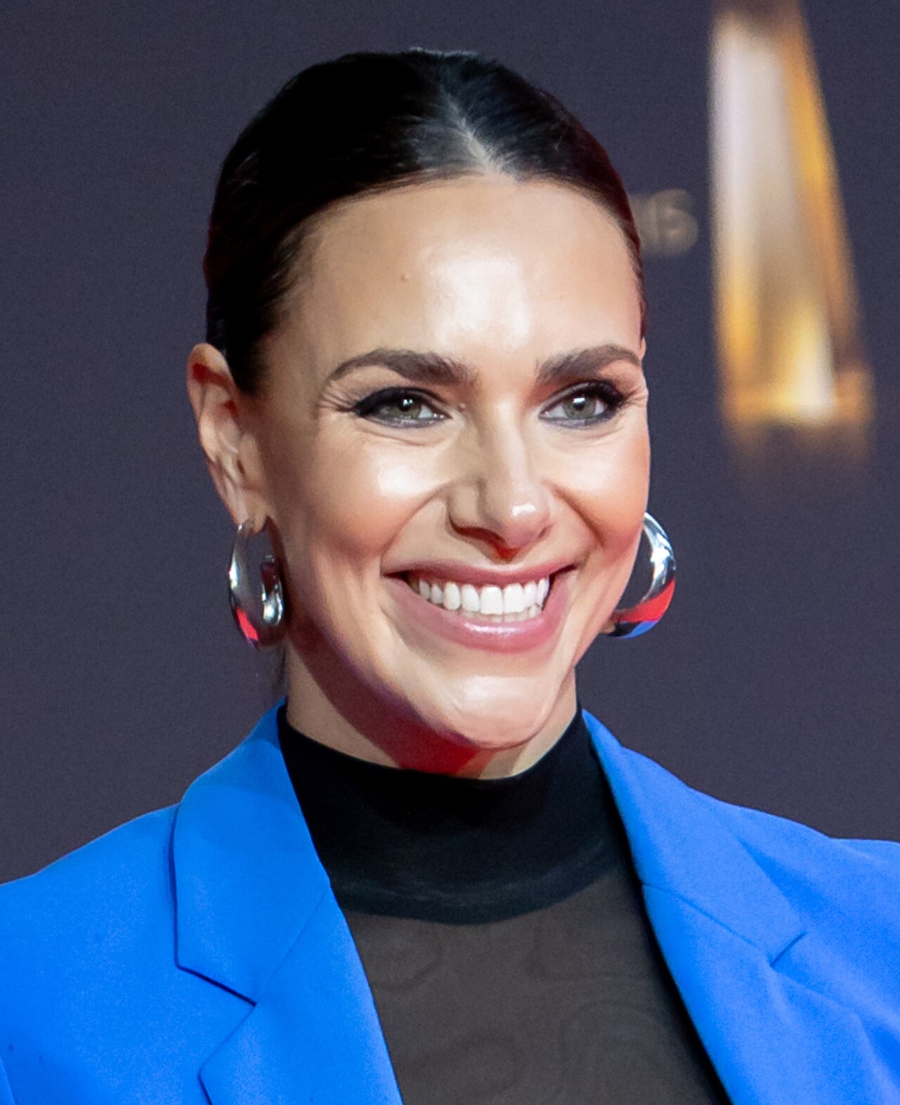 Esther Sedlaczek bei der Verleihung des Deutschen Fernsehpreises 2024 in Köln