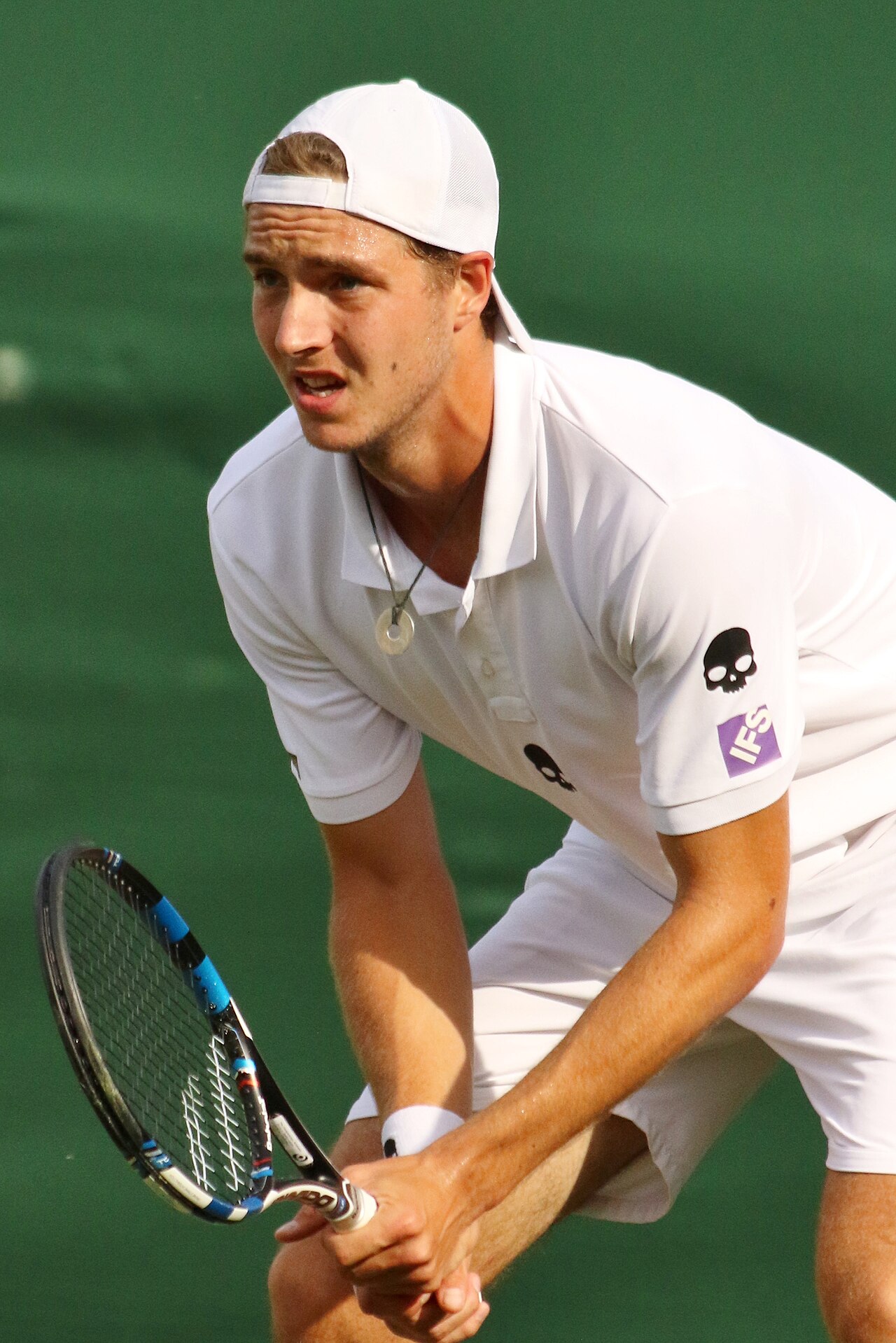 Jan-Lennard Struff bei den Wimbledon Championships 2016.