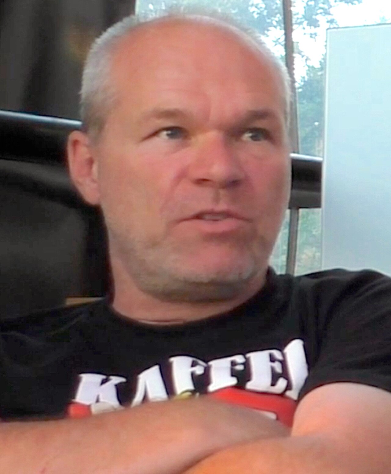 Regisseur Uwe Boll bei einem Interview, Porträtaufnahme